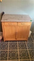 Microwave stand with marble top
35 1/2 x 21 x 32