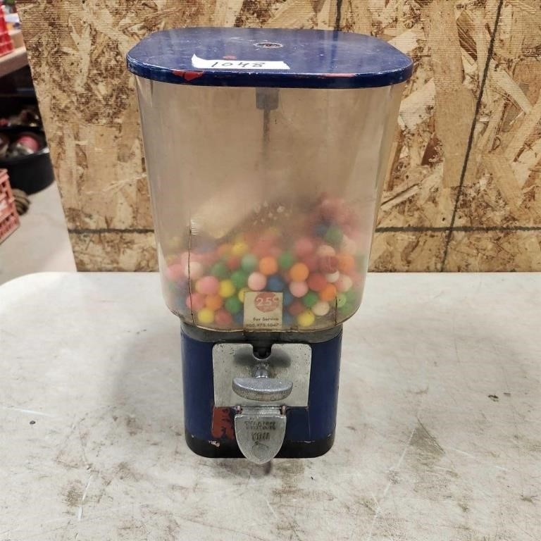 Coin operated gumball machine