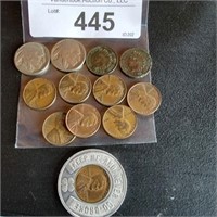 2 Buffalo Nickles, 2 Indian Head Pennies &