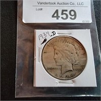 1934-9 Silver Peace Dollar