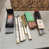 Various sized welding rods