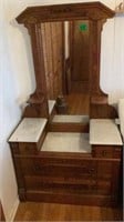 Antique Dresser with Marble Top
