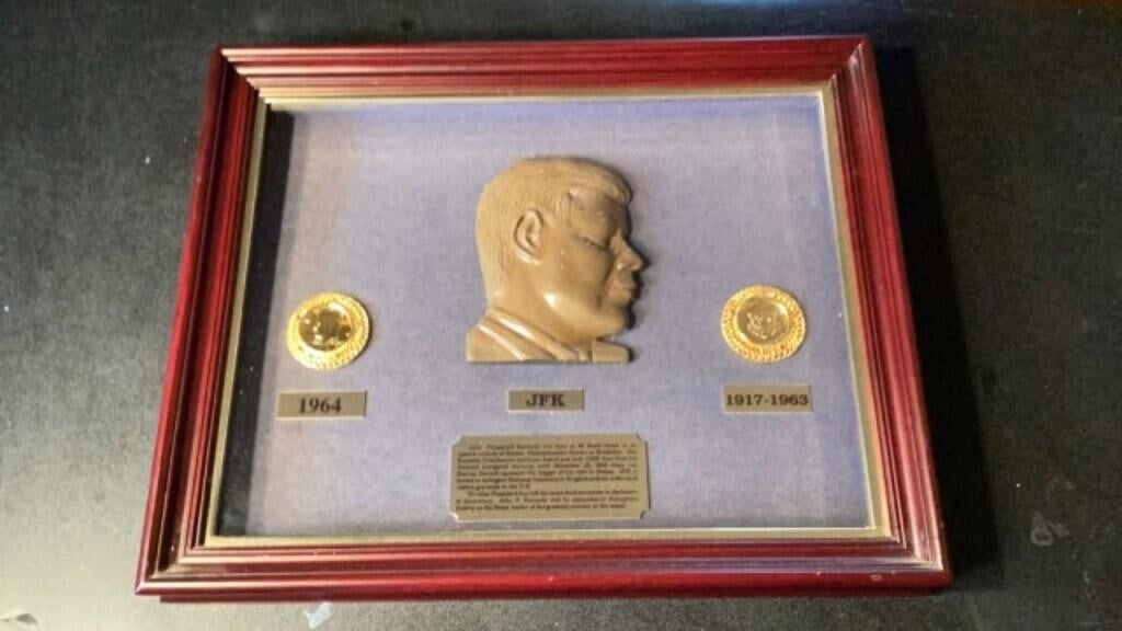 JFK Framed Coins