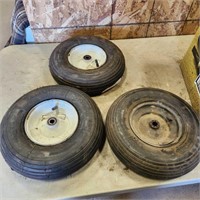 3- Wheel barrow wheels