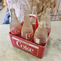 6- 750ml Coke Bottles