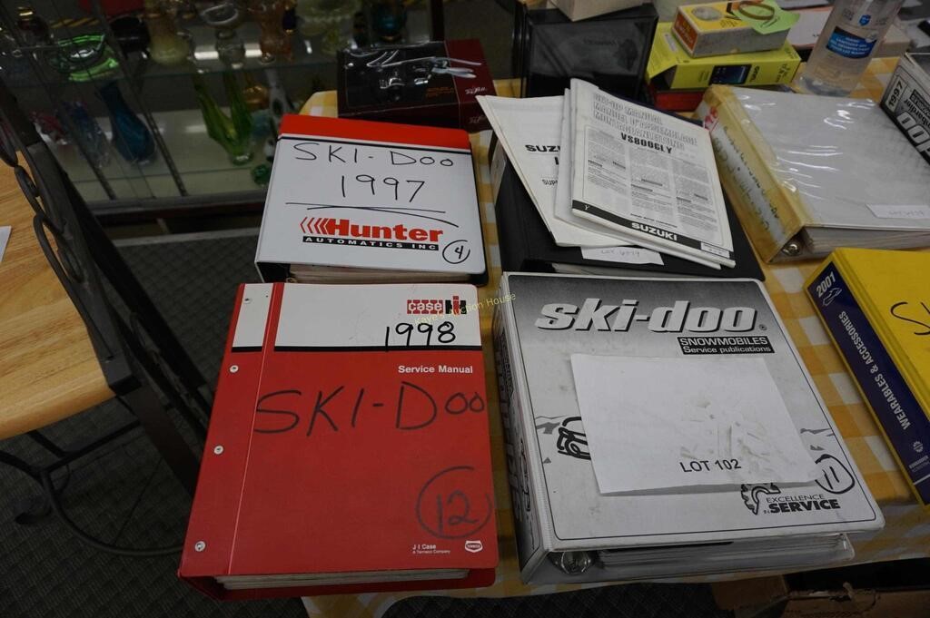 1997, 98 & 99 Ski-Doo Parts catalogs in binders &