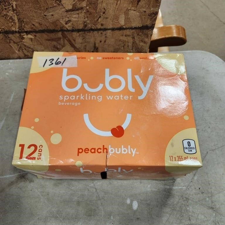 12× 355ml Peach Bubly