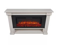 Real Flame Bristow 66” Wooden Electric Fireplace