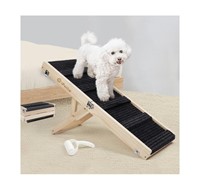 Wooden Folding Dog Ramp for Bed iPetba Non-Slip