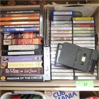 VHS TAPES, CD'S, DVD'S, STEREO CASSETTE ADAPTORS>>