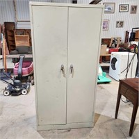 2 Door Metal Storage Cabinet 36"× 18"× 72"