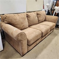 Suede Couch 86"× 35" total depth