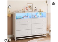 Wide Dresser for Bedroom with Charging Station, 6