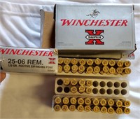 3 Boxes Winchester 25-06 Rem. 120 Gr. 47 Rnds