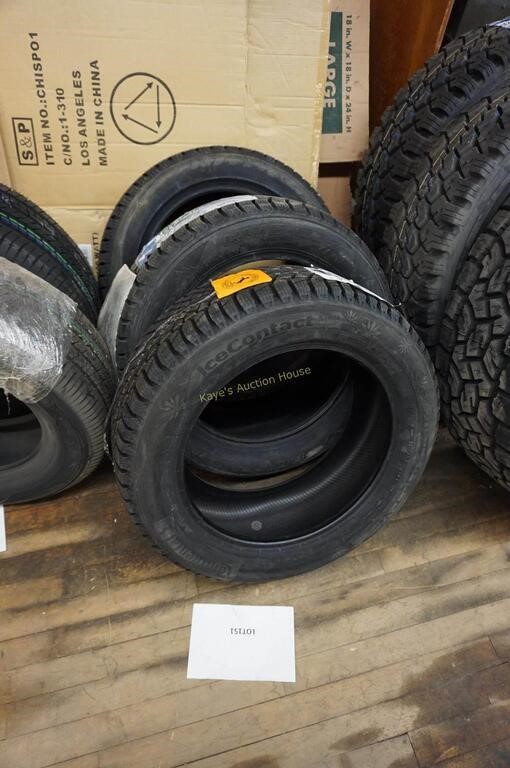 3-different unused winter tires