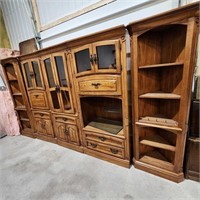 3 Section Wall Unit w 2 Corner Cabinets