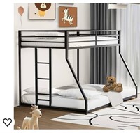 Twin Over Full Bunk Bed - LifeSky Metal Bunkbeds