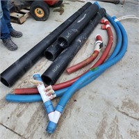 Hot tub hoses & heavy wall 5" Plastic pipes