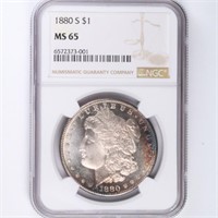 1880-S Morgan Dollar NGC MS65