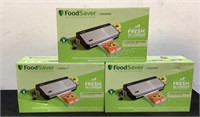 (3) FoodSaver Vacuum Sealing Systems FM2900