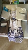 Assortment of curtains and related items