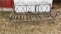 Wrought Iron Patio Bench