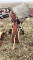 Cement mixer on wheels