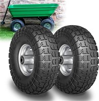New $39--4.10/3.50-4 Tire and Wheel for Cart 2Pcs