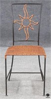 Wicker & Metal Accent Chair