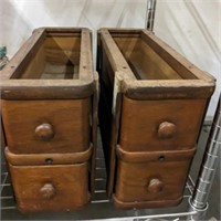 ANTIQUE SEWING MACHINE STAND DRAWERS ONLY