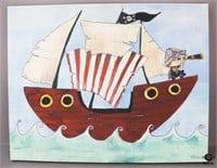 Pirate Print on Canvas