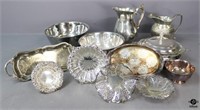 Silver Plate Serving Pieces / 13 pc