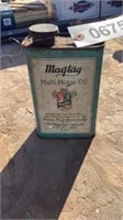 Vintage Maytag Motor oil can