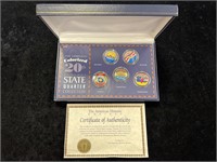 Colorized 20th Century State Quarter Collection