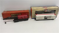 (2) O gauge lionel trains: 6560 crane car, 6376