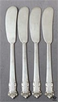 Lunt Sterling Butter Spreaders / 4 pc
