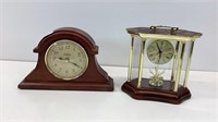 (2) mantle clocks. Brownstone and Ashley Belle