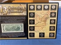 13 Colonies Coin Collection & 1976 $2 Bill