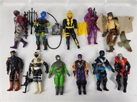 11) GI JOE 3 3/4 ACTION FIGURES