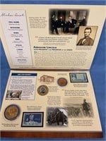 Lincoln Coin and Stamp Tribute Set