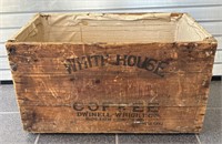 Antique ‘White House Coffee Wood Crate