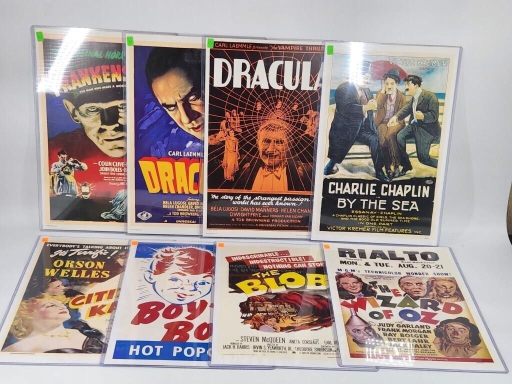 8) REPRODUCTION MOVIE POSTER PRINTS