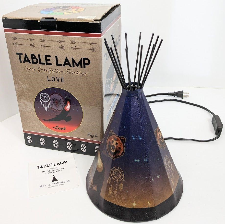 Native American "Teepee" Table Lamp
