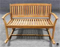 Wood Glider Bench