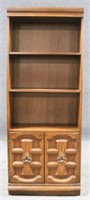 Wood Bookcase w/2 Doors