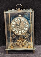 Kundo Kieninger Obergfell Gold Tone Mantle Clock