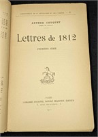 1911 Arthur Chuquet Lettres de 1812 PRemiere Serie