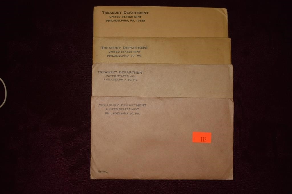 (4 sets): 1961, 1962, 1963 & 1964. sealed, OGP.