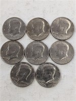 8 1976 BICENTENNIAL HALF DOLLARS