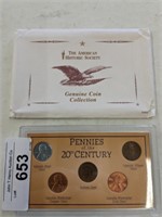 20TH CENTURY PENNY SET